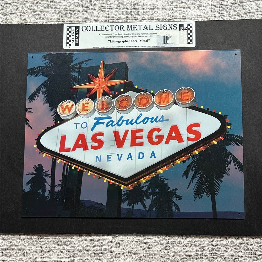 Fabulous Las Vegas Metal Sign